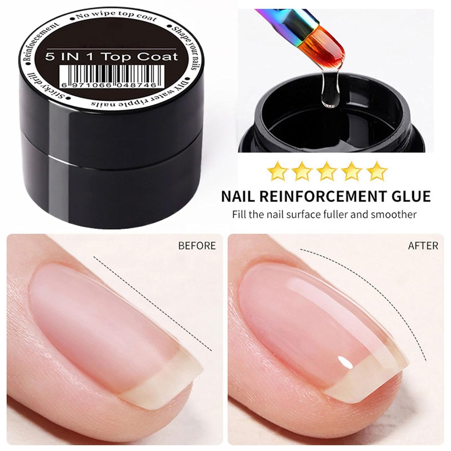 Schönheit|Sprühflaschen|Luffaschwämme-Besondere Sparaktion 17 -Nagelkleber für Nägel, Strass-Nagelkleber – festes Nagelgel, super starker Maniküre-Kleber für Frauen und Mädchen, vielseitig einsetzbar